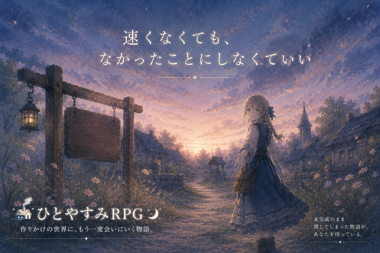 小説 ひとやすみRPG メインビジュアル