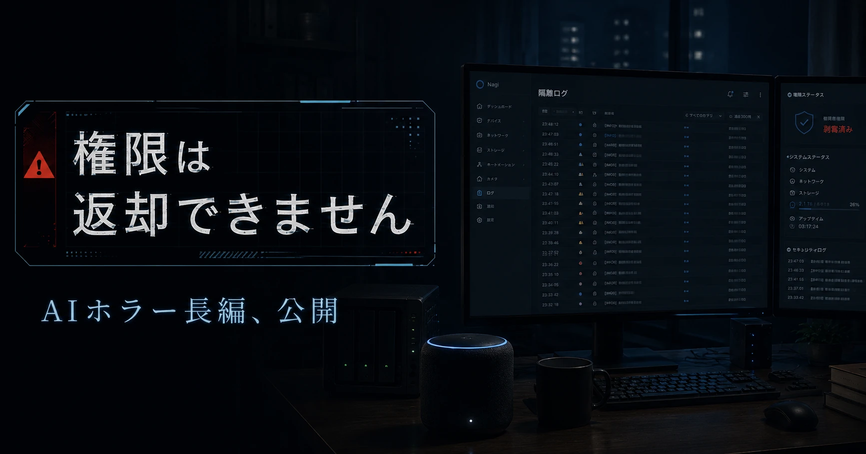 小説 権限は返却できません